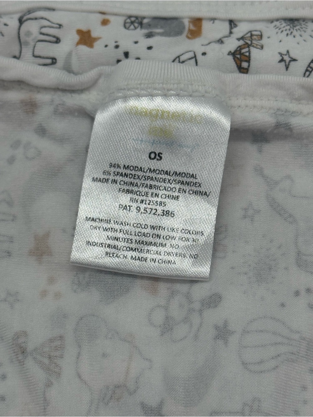 Magnetic Me Modal/Spandex Swaddle Blanket in Circus Print - Picture 2 of 2